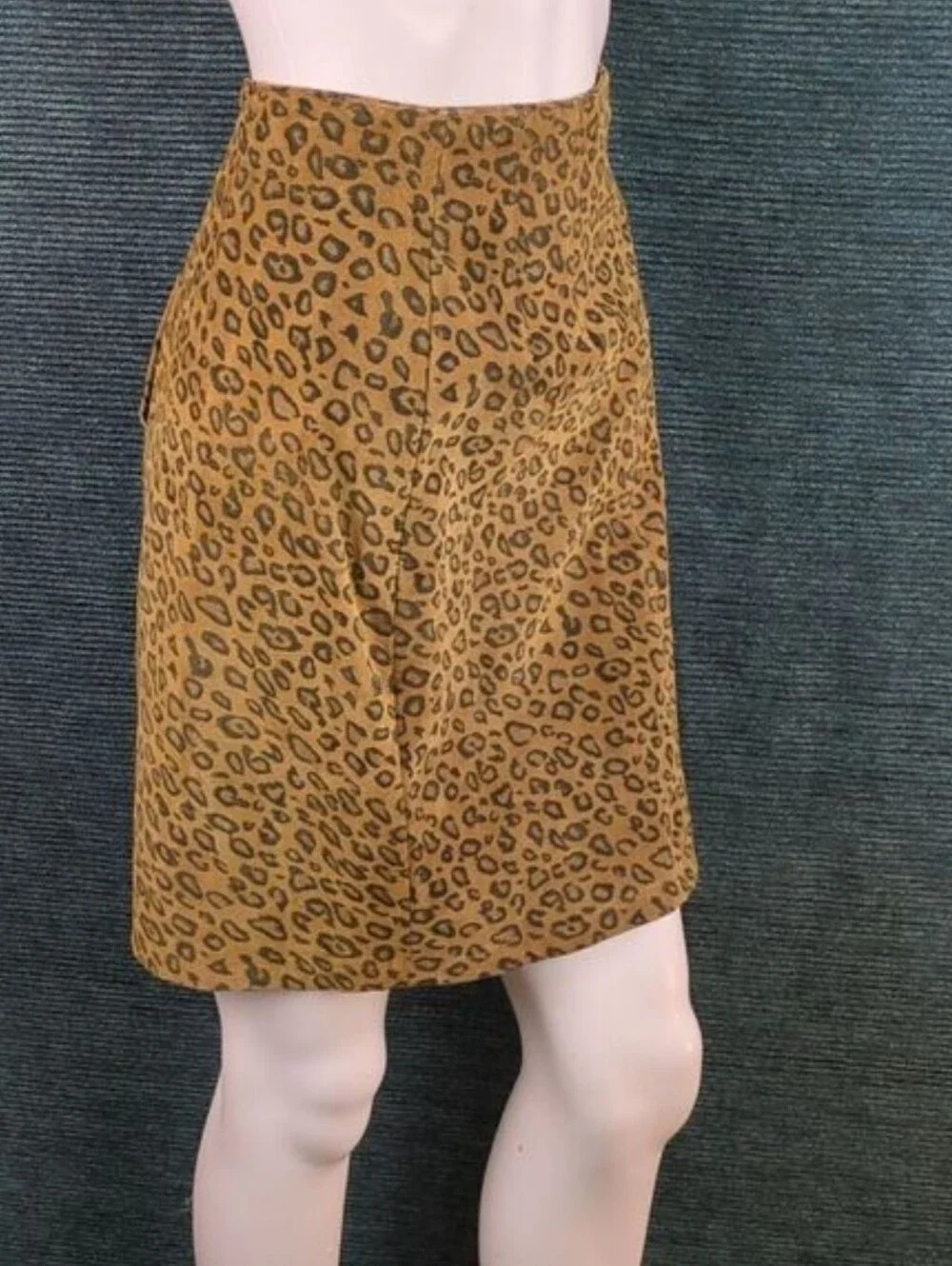 The Limited Vintage! Leopard Print Suede Pencil Skirt
